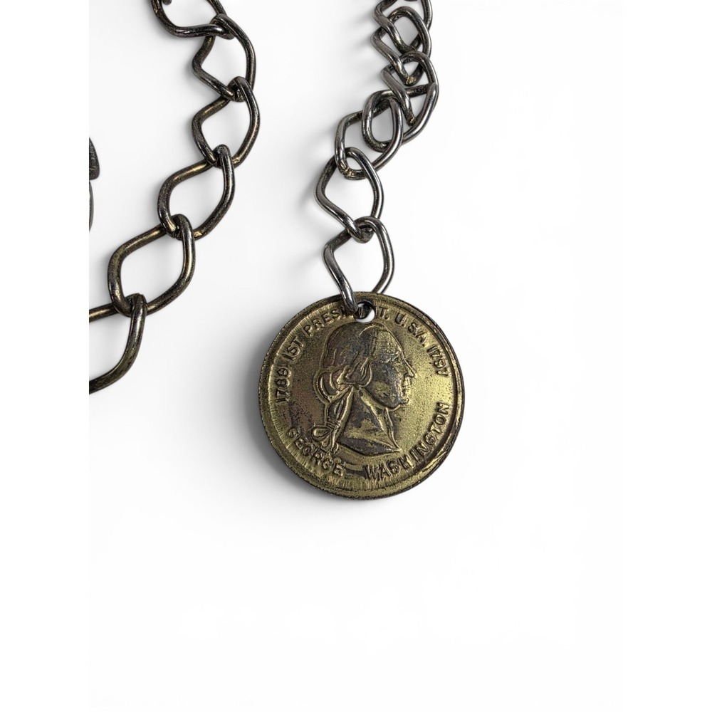 1789-1797 George First Washington President Coin Chain Waist Belt